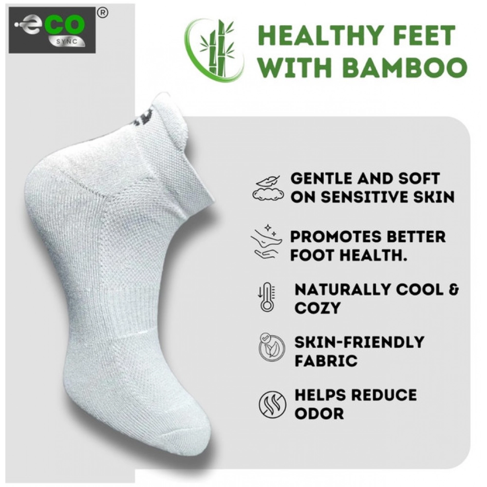 Generic 4_Pair Set Unisex Casual Bamboo Cotton Printed Ankle Length Socks (Multicolor) - Image 4