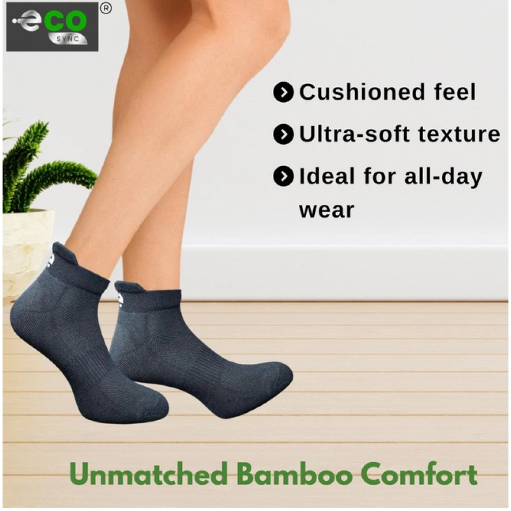 Generic 4_Pair Set Unisex Casual Bamboo Cotton Printed Ankle Length Socks (Multicolor) - Image 2