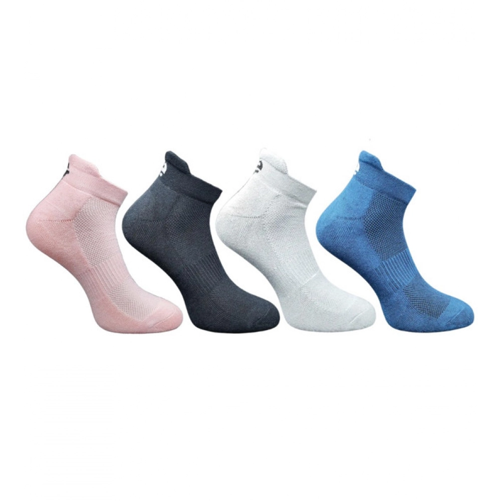 Generic 4_Pair Set Unisex Casual Bamboo Cotton Printed Ankle Length Socks (Multicolor)