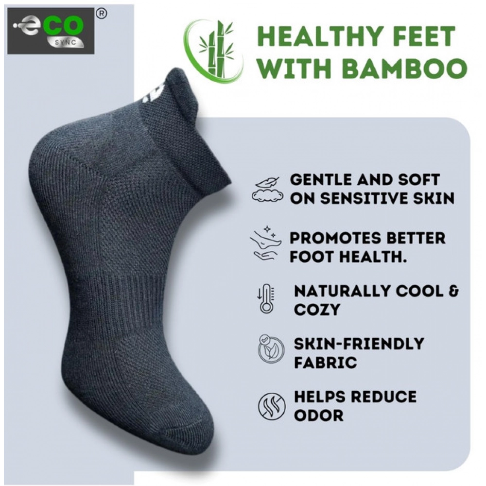 Generic 4_Pair Set Unisex Casual Bamboo Cotton Printed Ankle Length Socks (Multicolor) - Image 4