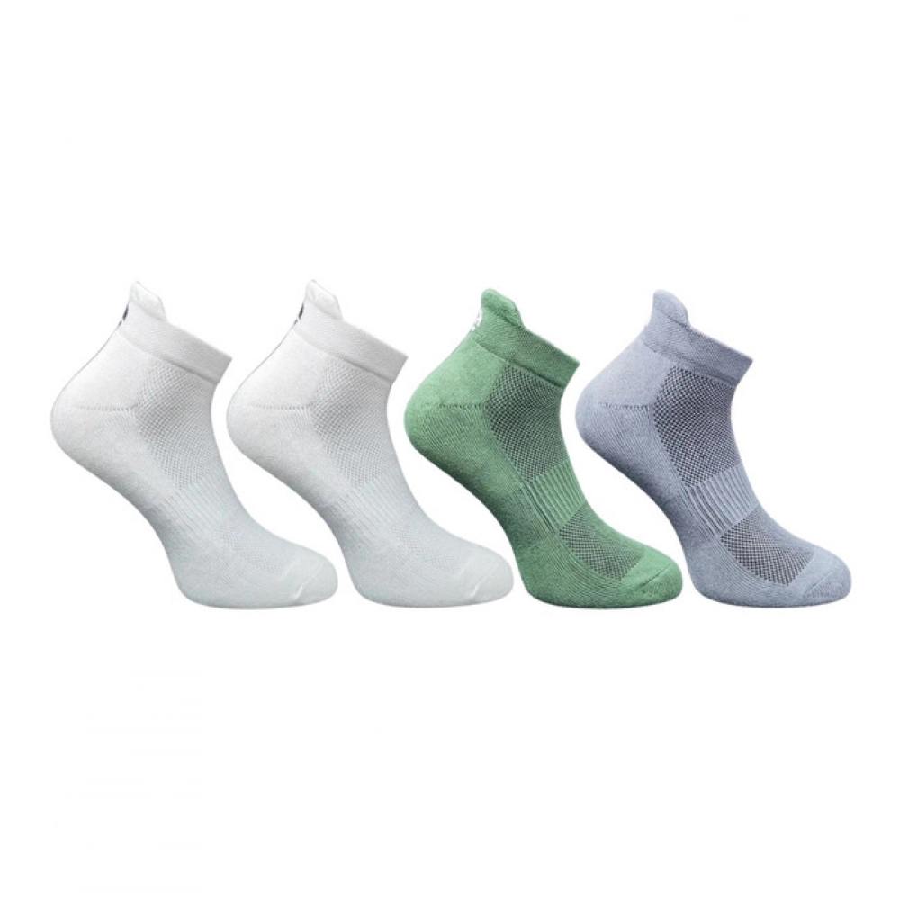 Generic 4_Pair Set Unisex Casual Bamboo Cotton Printed Ankle Length Socks (Multicolor)