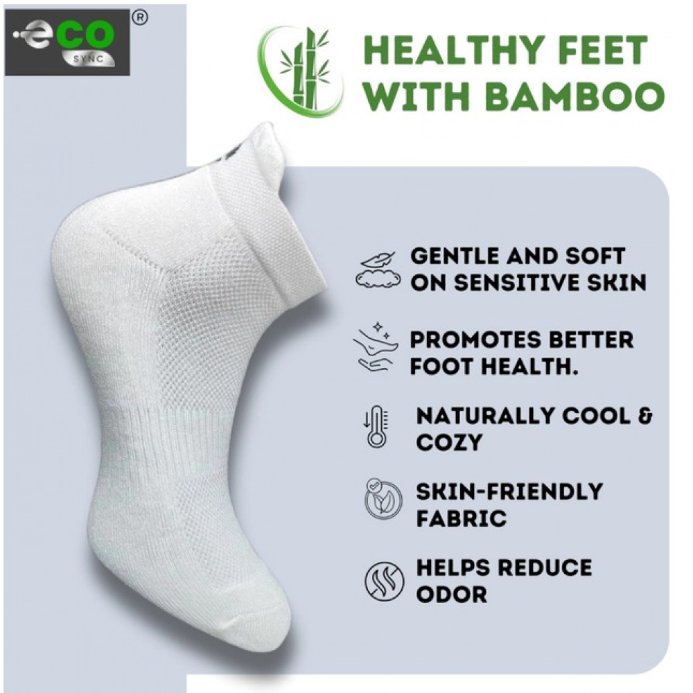 Generic 4_Pair Set Unisex Casual Bamboo Cotton Printed Ankle Length Socks (Multicolor) - Image 4