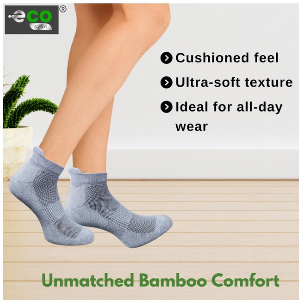 Generic 4_Pair Set Unisex Casual Bamboo Cotton Printed Ankle Length Socks (Multicolor) - Image 2