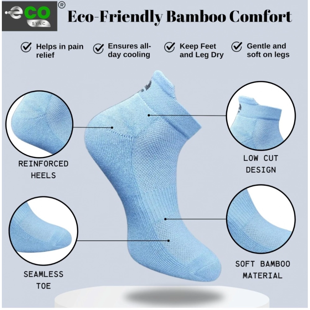 Generic 4_Pair Set Unisex Casual Bamboo Cotton Printed Ankle Length Socks (Multicolor) - Image 3