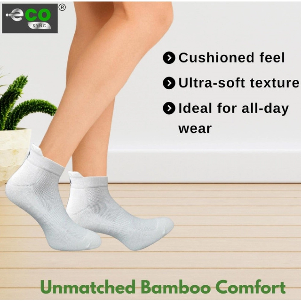 Generic 4_Pair Set Unisex Casual Bamboo Cotton Printed Ankle Length Socks (Multicolor) - Image 2
