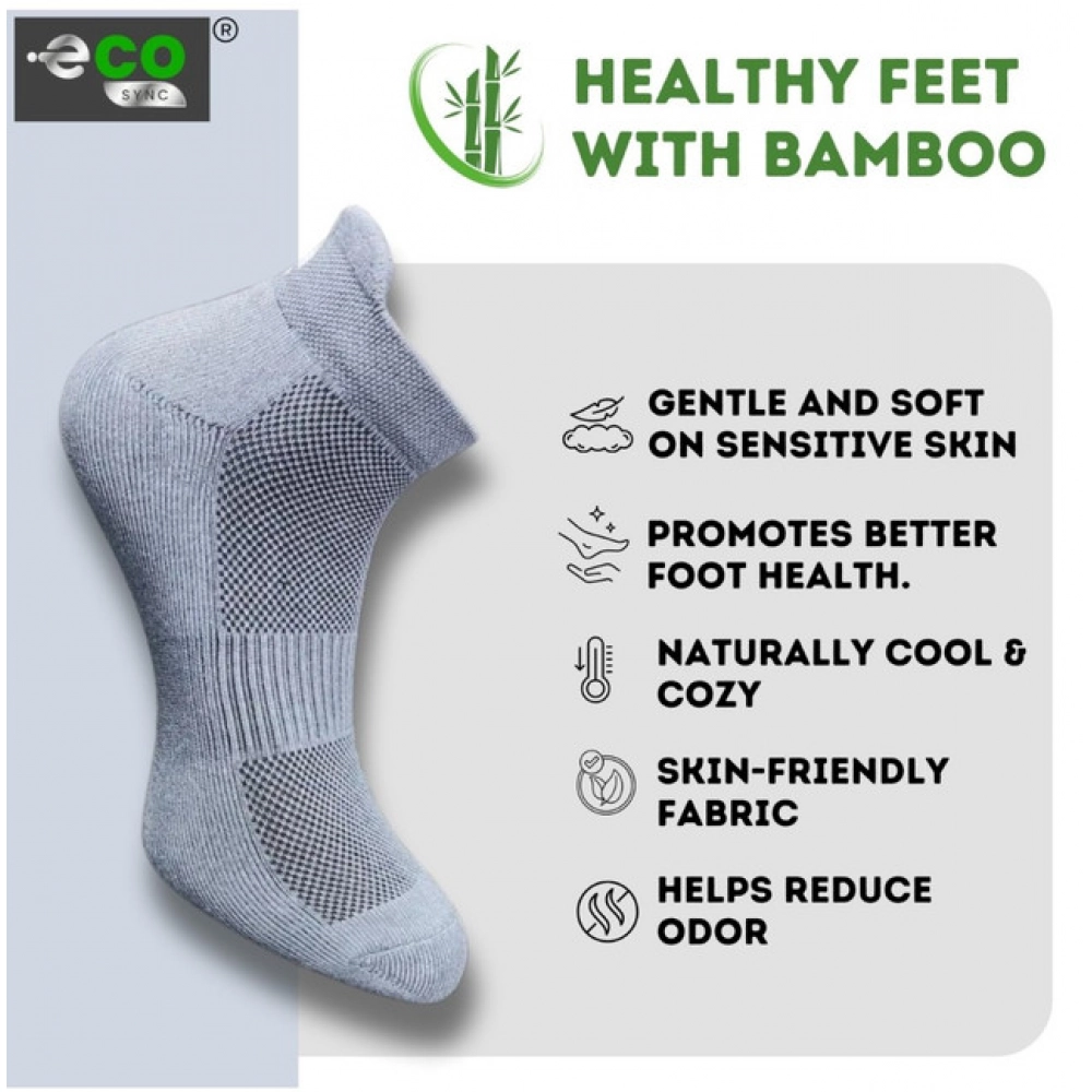 Generic 4_Pair Set Unisex Casual Bamboo Cotton Printed Ankle Length Socks (Multicolor) - Image 4