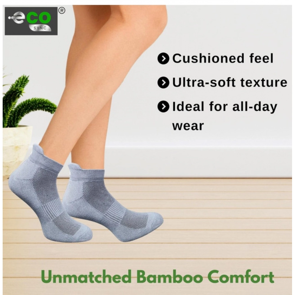 Generic 4_Pair Set Unisex Casual Bamboo Cotton Printed Ankle Length Socks (Multicolor) - Image 2