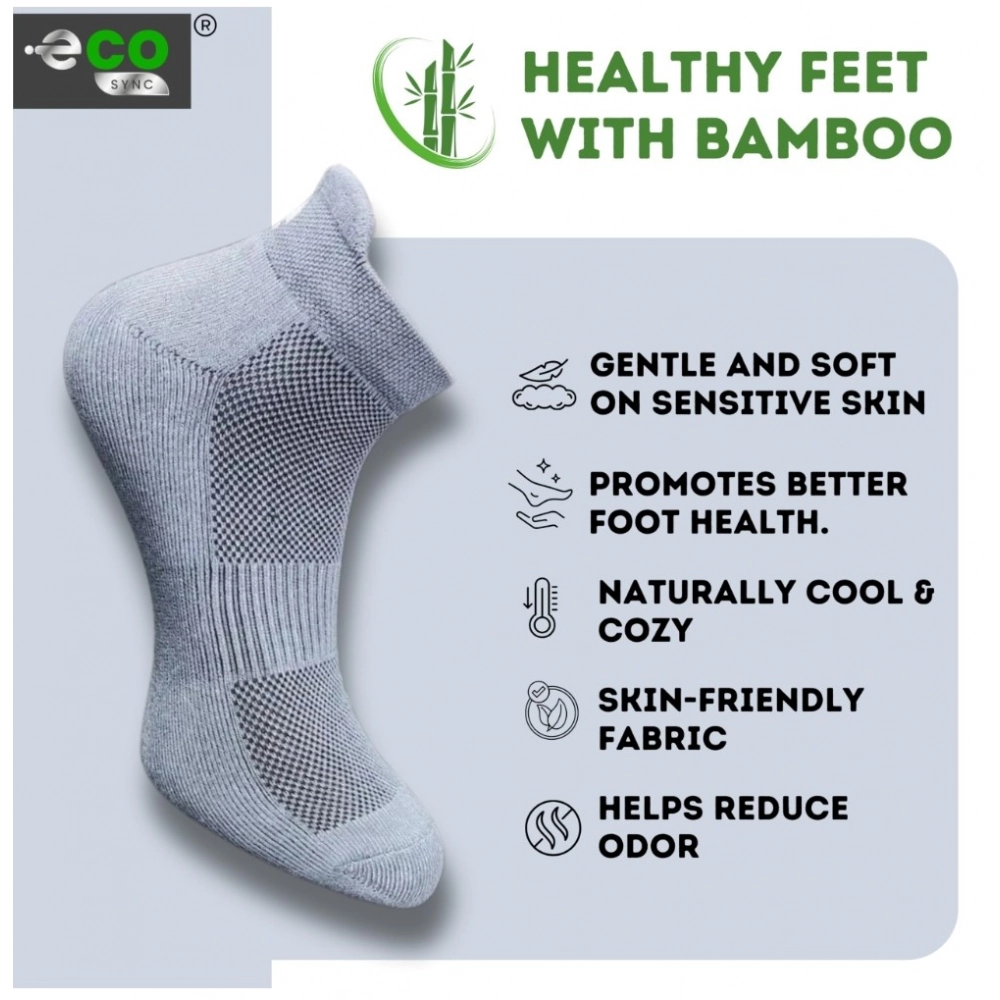 Generic 4_Pair Set Unisex Casual Bamboo Cotton Printed Ankle Length Socks (Multicolor) - Image 4