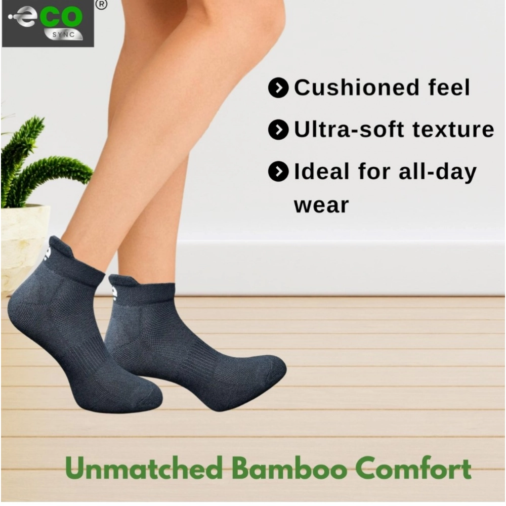 Generic 4_Pair Set Unisex Casual Bamboo Cotton Printed Ankle Length Socks (Multicolor) - Image 2