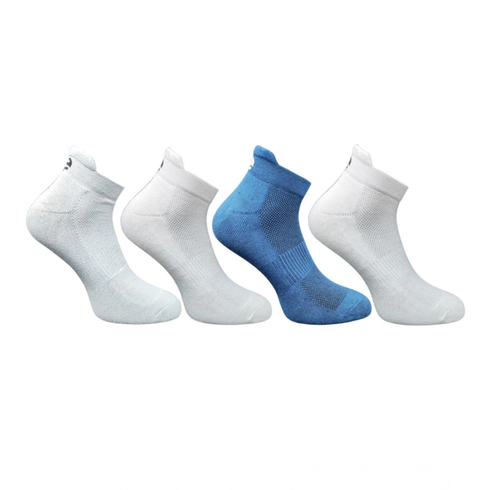 Generic 4_Pair Set Unisex Casual Bamboo Cotton Printed Ankle Length Socks (Multicolor)