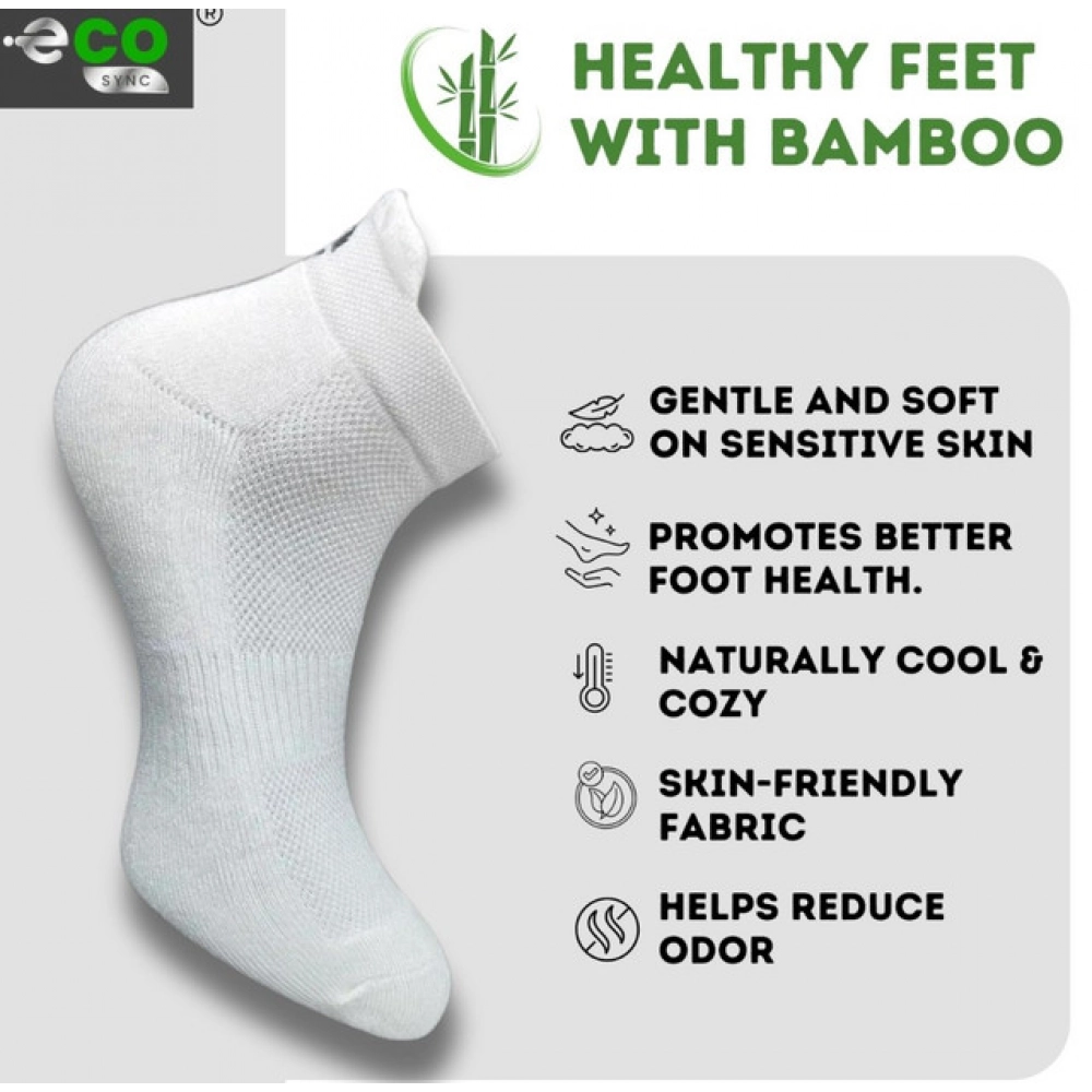 Generic 4_Pair Set Unisex Casual Bamboo Cotton Printed Ankle Length Socks (Multicolor) - Image 4