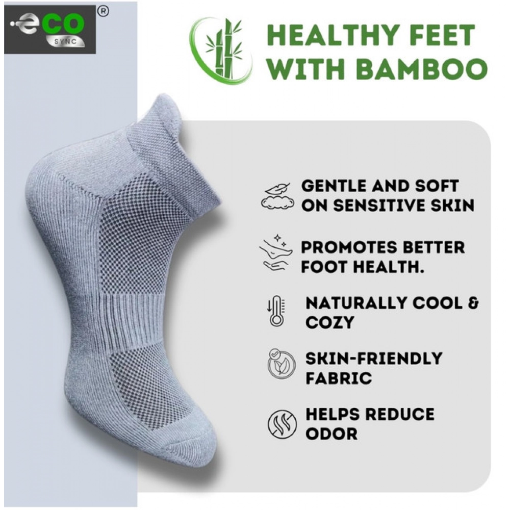 Generic 4_Pair Set Unisex Casual Bamboo Cotton Printed Ankle Length Socks (Multicolor) - Image 3