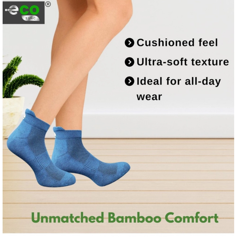 Generic 4_Pair Set Unisex Casual Bamboo Cotton Printed Ankle Length Socks (Multicolor) - Image 2