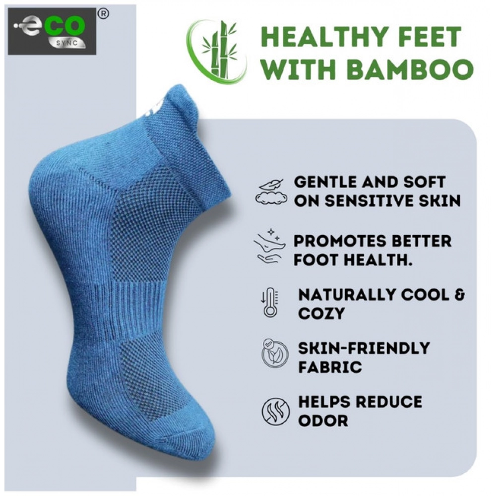 Generic 4_Pair Set Unisex Casual Bamboo Cotton Printed Ankle Length Socks (Multicolor) - Image 4