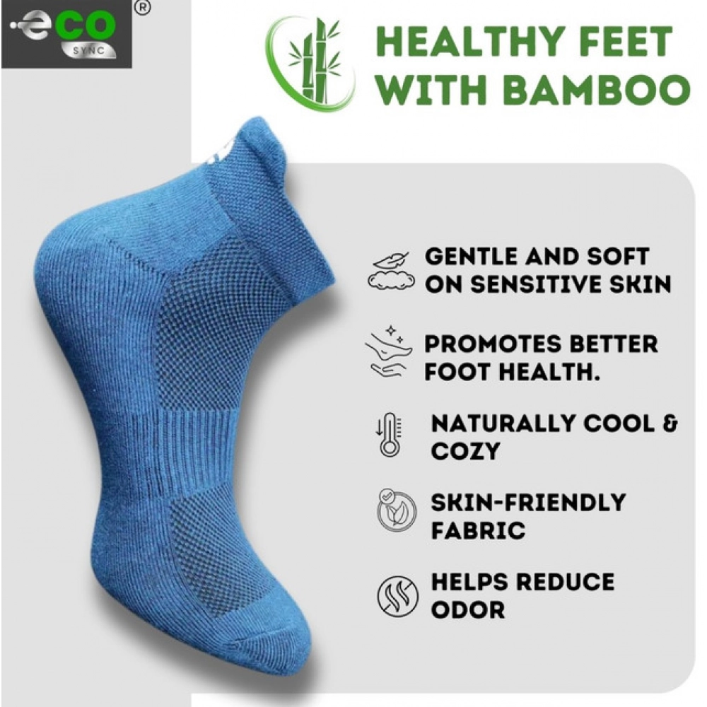 Generic 4_Pair Set Unisex Casual Bamboo Cotton Printed Ankle Length Socks (Multicolor) - Image 4