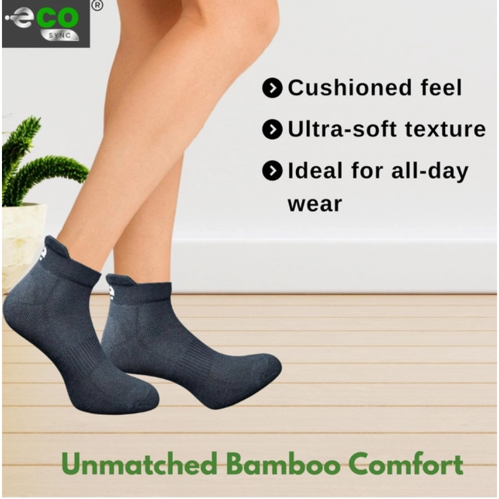 Generic 4_Pair Set Unisex Casual Bamboo Cotton Printed Ankle Length Socks (Multicolor) - Image 2