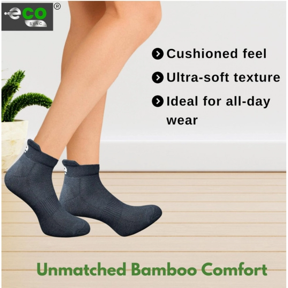 Generic 4_Pair Set Unisex Casual Bamboo Cotton Printed Ankle Length Socks (Multicolor) - Image 2