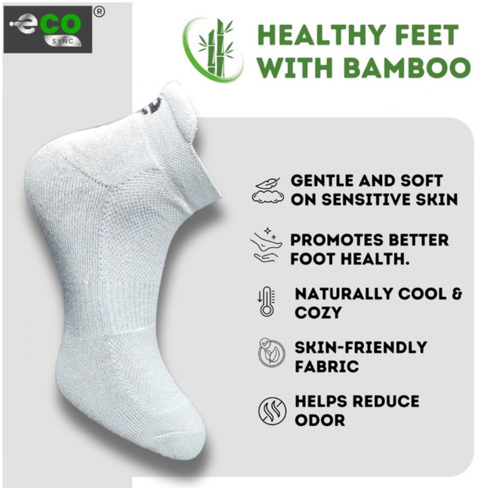 Generic 4_Pair Set Unisex Casual Bamboo Cotton Printed Ankle Length Socks (Multicolor) - Image 4