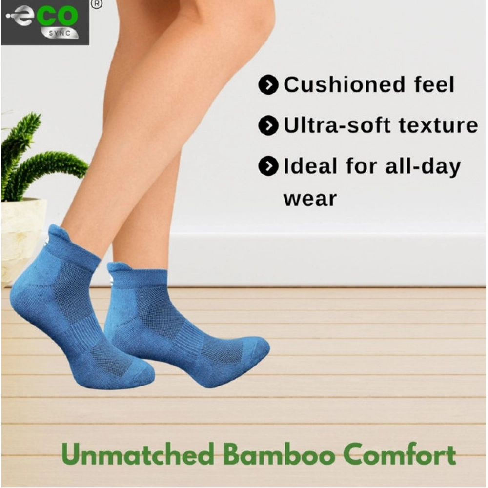 Generic 4_Pair Set Unisex Casual Bamboo Cotton Printed Ankle Length Socks (Multicolor) - Image 5