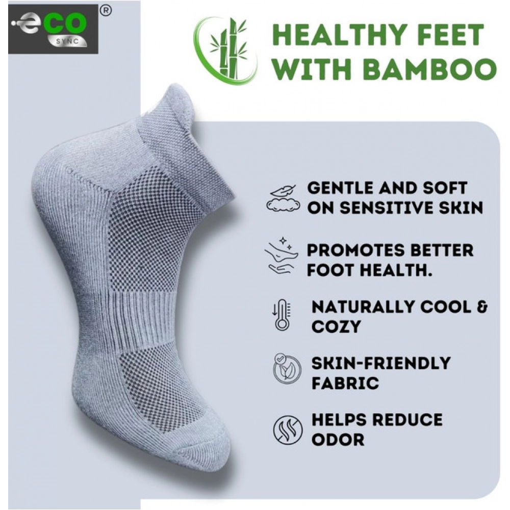 Generic 4_Pair Set Unisex Casual Bamboo Cotton Printed Ankle Length Socks (Multicolor) - Image 4