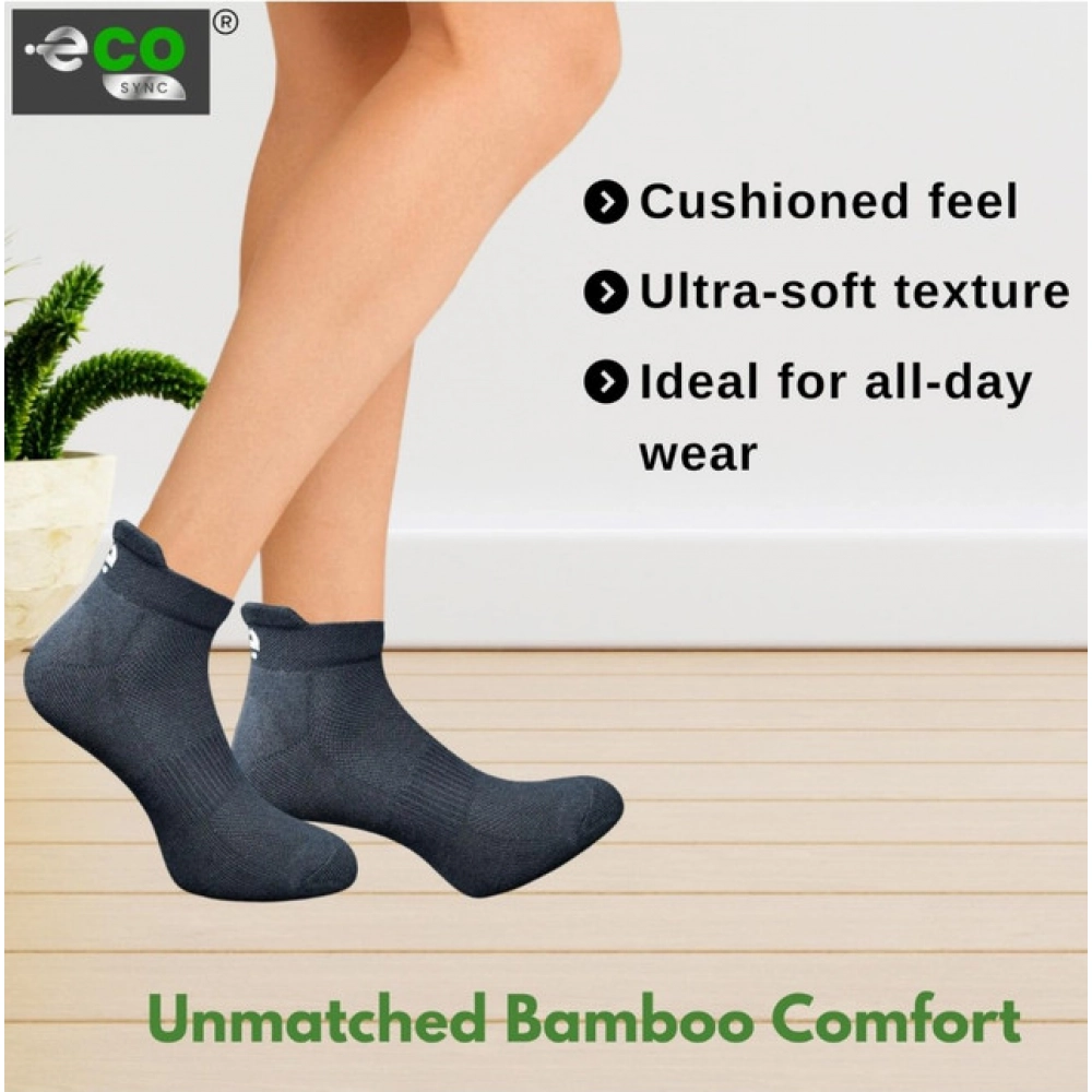 Generic 4_Pair Set Unisex Casual Bamboo Cotton Printed Ankle Length Socks (Multicolor) - Image 2