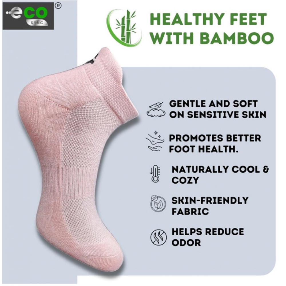 Generic 4_Pair Set Unisex Casual Bamboo Cotton Printed Ankle Length Socks (Multicolor) - Image 4
