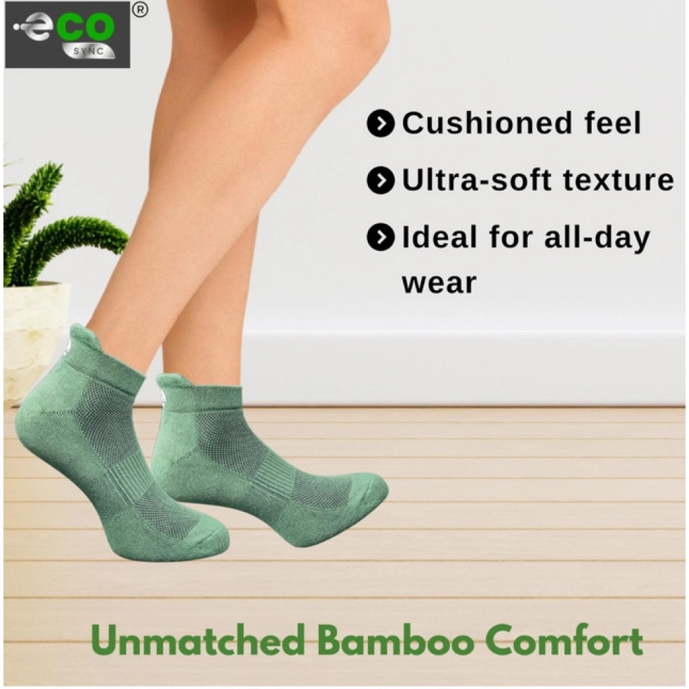 Generic 4_Pair Set Unisex Casual Bamboo Cotton Printed Ankle Length Socks (Multicolor) - Image 2