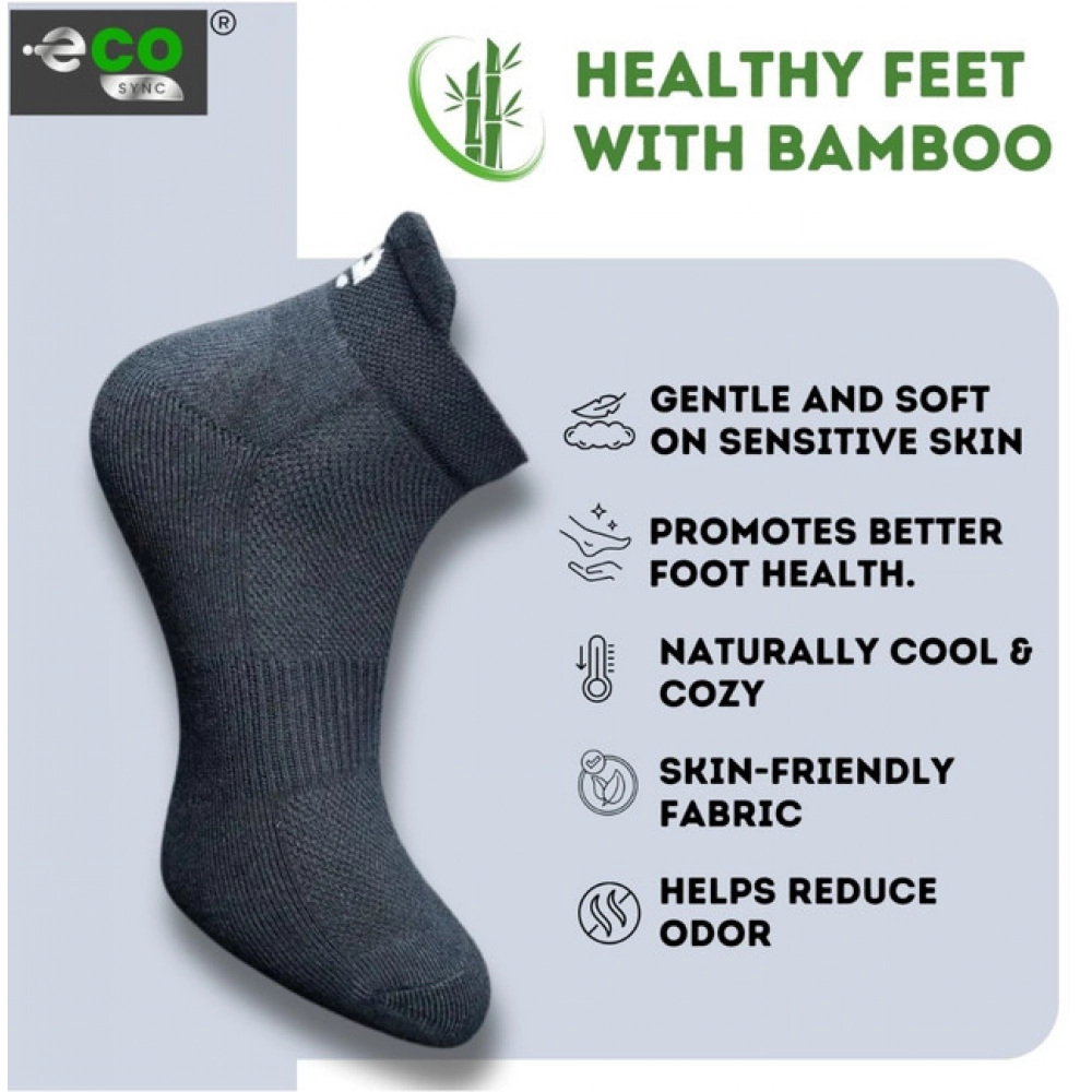 Generic 4_Pair Set Unisex Casual Bamboo Cotton Printed Ankle Length Socks (Multicolor) - Image 4