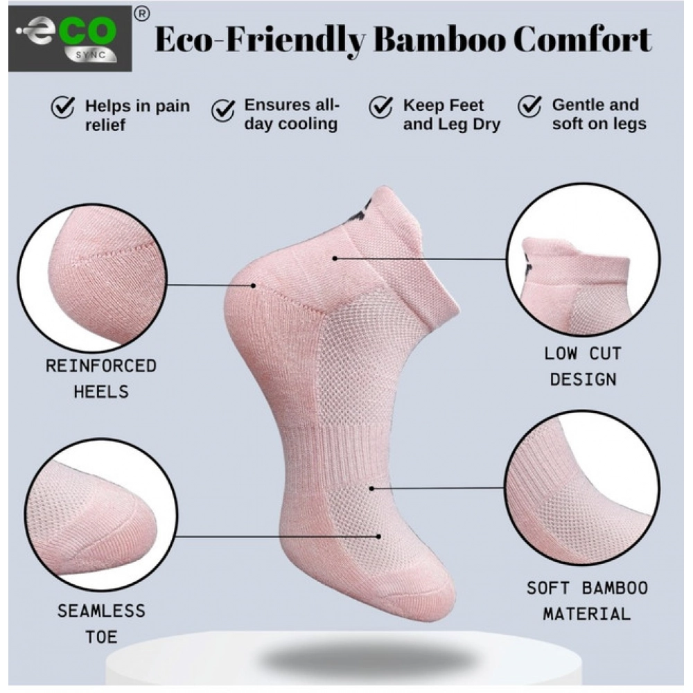 Generic 4_Pair Set Unisex Casual Bamboo Cotton Printed Ankle Length Socks (Multicolor) - Image 3