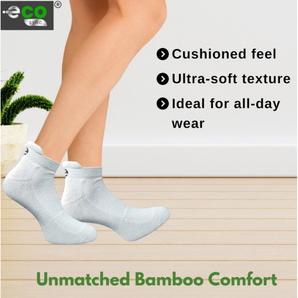 Generic 4_Pair Set Unisex Casual Bamboo Cotton Printed Ankle Length Socks (Multicolor) - Image 2