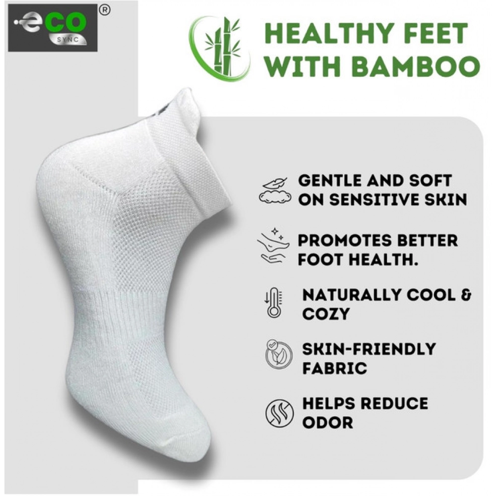 Generic 4_Pair Set Unisex Casual Bamboo Cotton Printed Ankle Length Socks (Multicolor) - Image 4