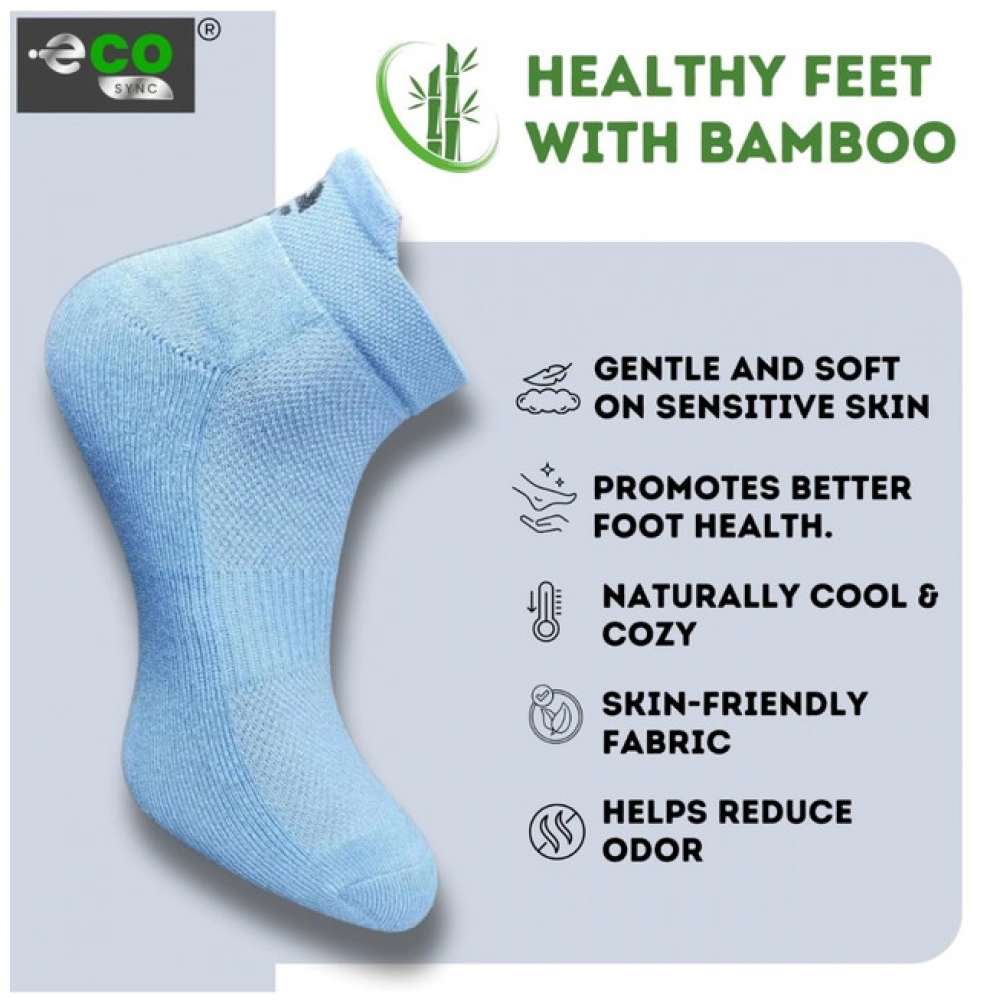 Generic 4_Pair Set Unisex Casual Bamboo Cotton Printed Ankle Length Socks (Multicolor) - Image 3