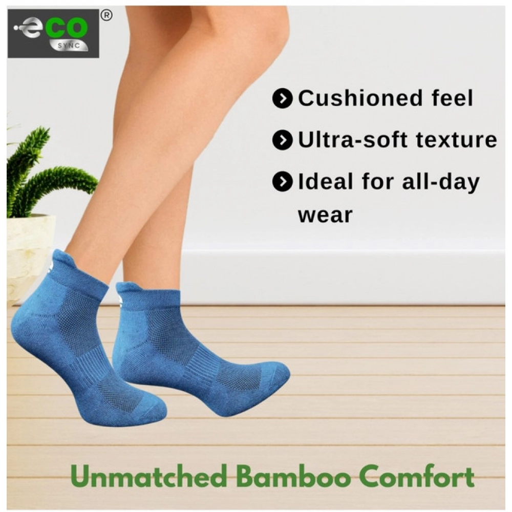 Generic 4_Pair Set Unisex Casual Bamboo Cotton Printed Ankle Length Socks (Multicolor) - Image 2