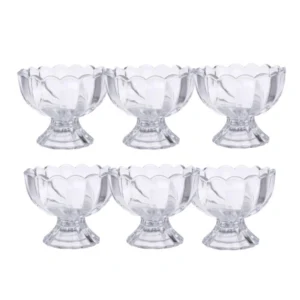 Generic Unbreakable Plastic Dessert And Ice Cream Bowls – Set of 6 for Serving Salad, Fruits And More (Color: Assorted )