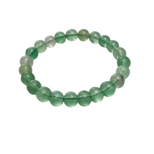 Generic Natural Crystal 8mm Fluorite Bracelet (Green)
