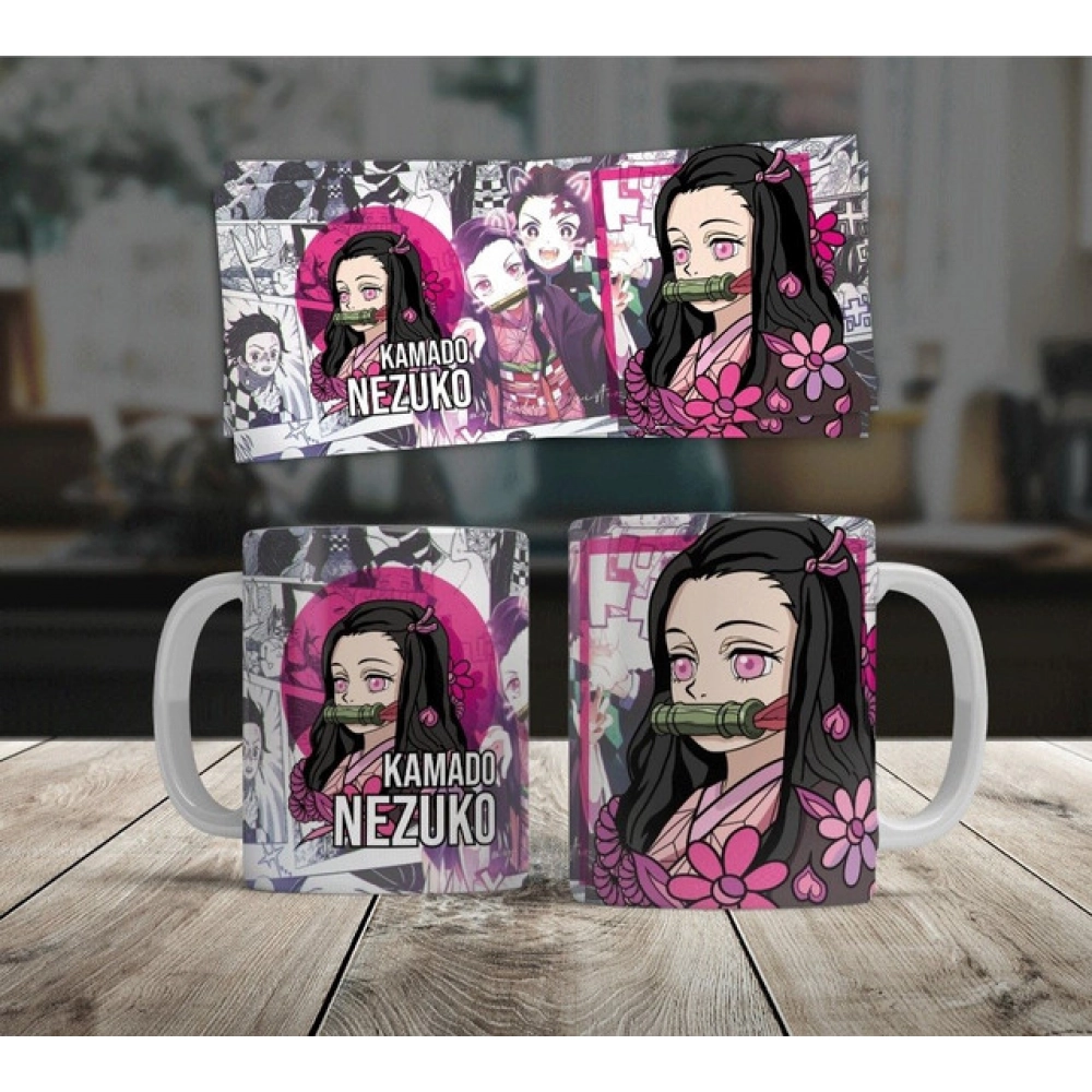 Generic Anime Kamado Nezuko Ceramic Printed Coffee Mug (White) - Image 3