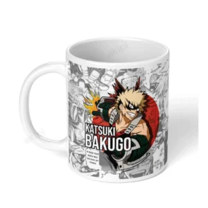 Generic Anime Katsuki Bakugo Ceramic Printed Coffee Mug (White)