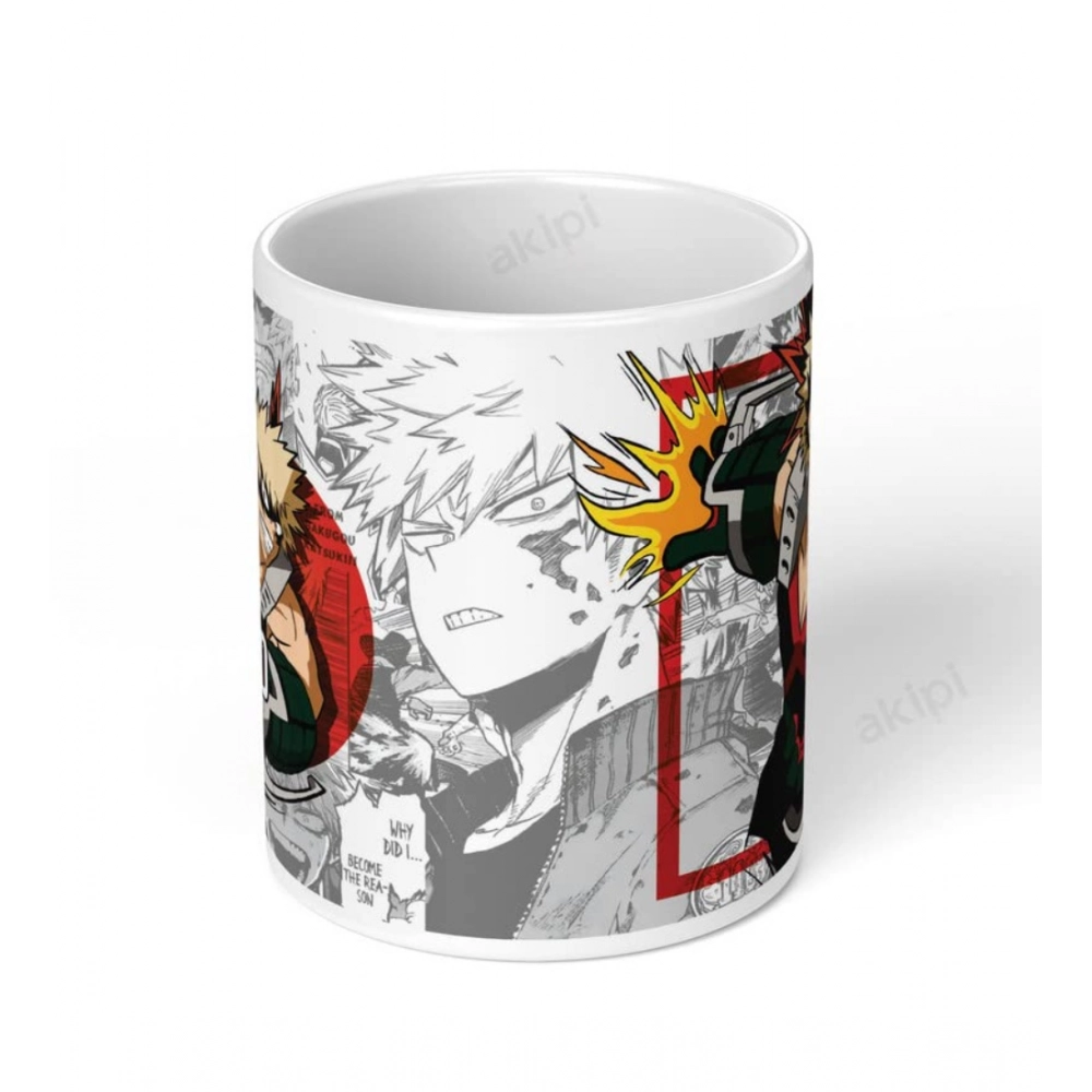 Generic Anime Katsuki Bakugo Ceramic Printed Coffee Mug (White) - Image 3