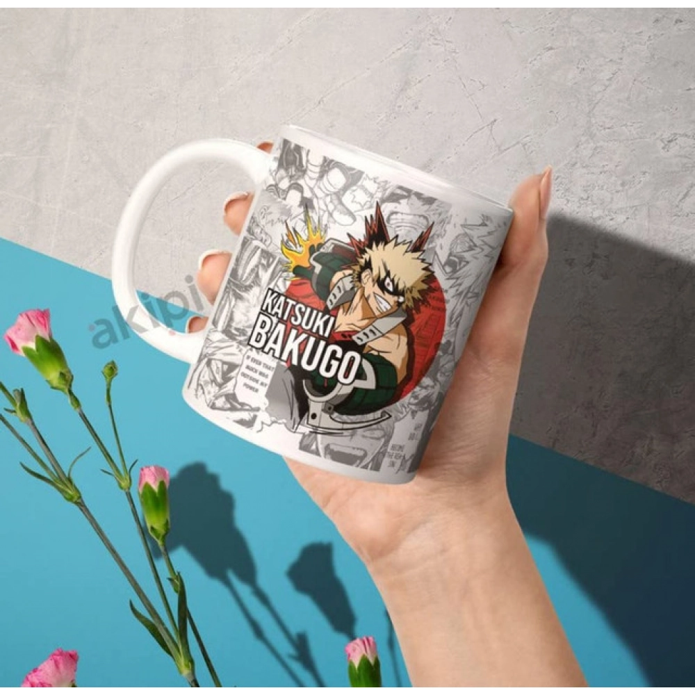 Generic Anime Katsuki Bakugo Ceramic Printed Coffee Mug (White) - Image 2