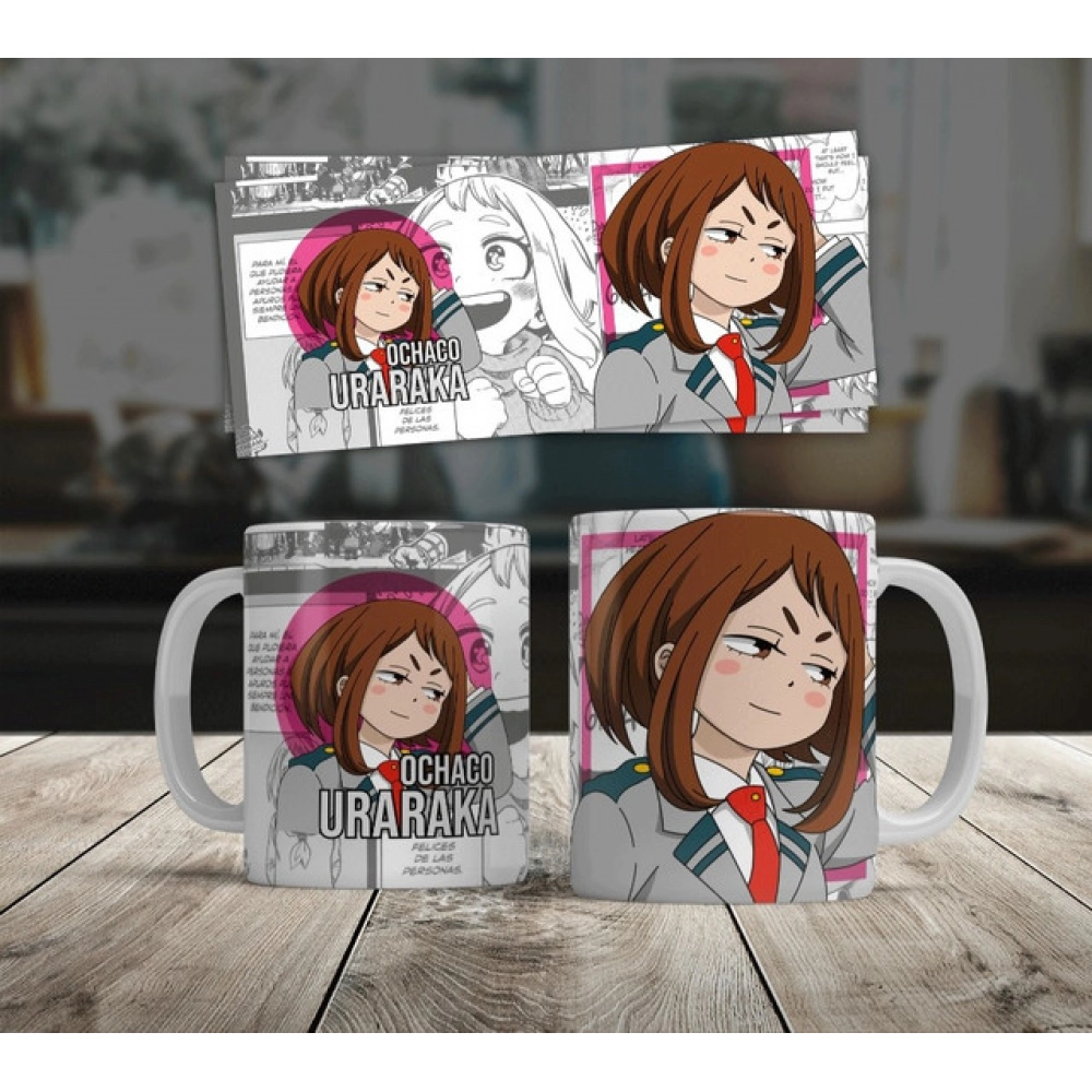 Generic Anime Ochaco Uraraka Ceramic Printed Coffee Mug (White) - Image 4
