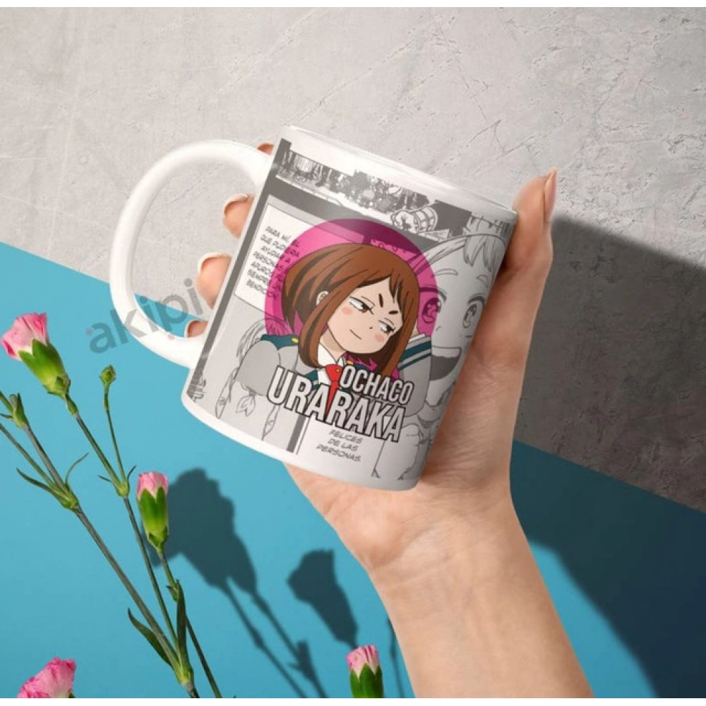 Generic Anime Ochaco Uraraka Ceramic Printed Coffee Mug (White) - Image 2