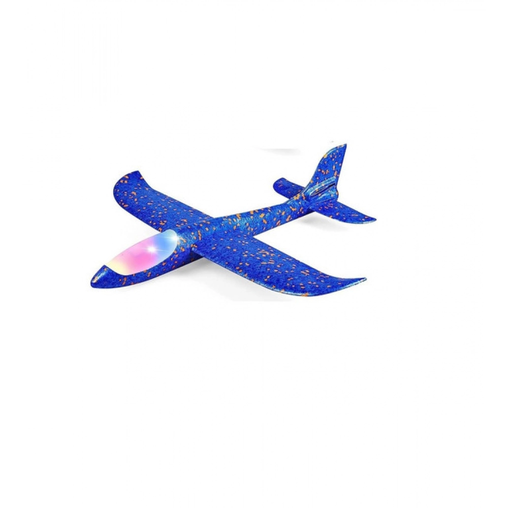 Generic EPP Foam Galaxy Hand Throw Flying LED Glider Airplane (Blue-Multicolor) - Image 2