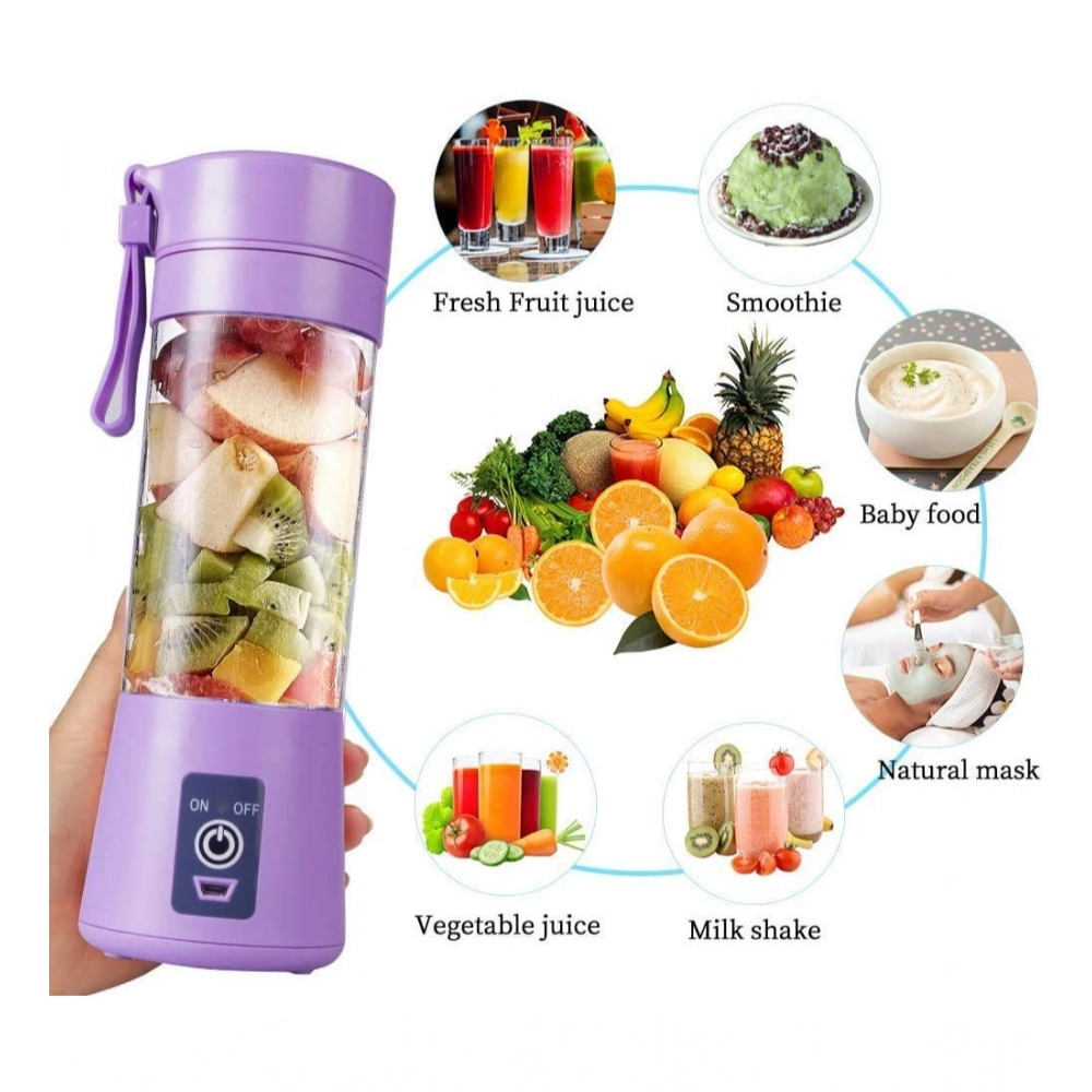 Generic Plastic Solid Electric USB Juicer (Purple) - Image 4
